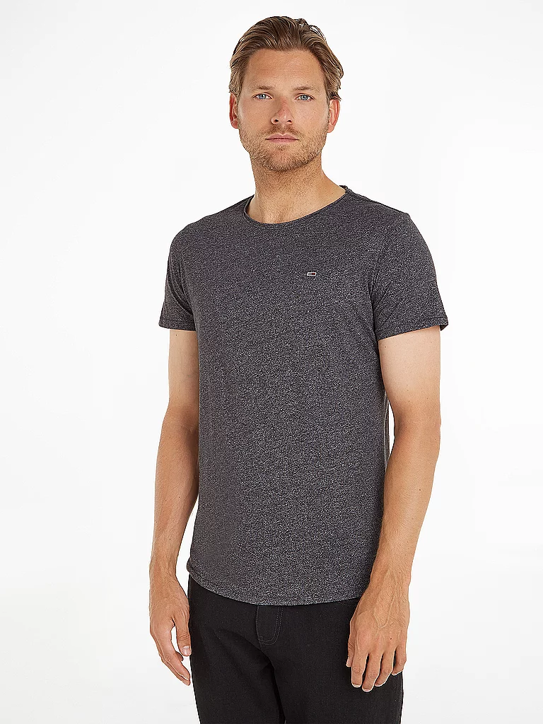 Tommy Jeans T-shirt à Manches Courtes Slim Jaspe Black XL Homme 6